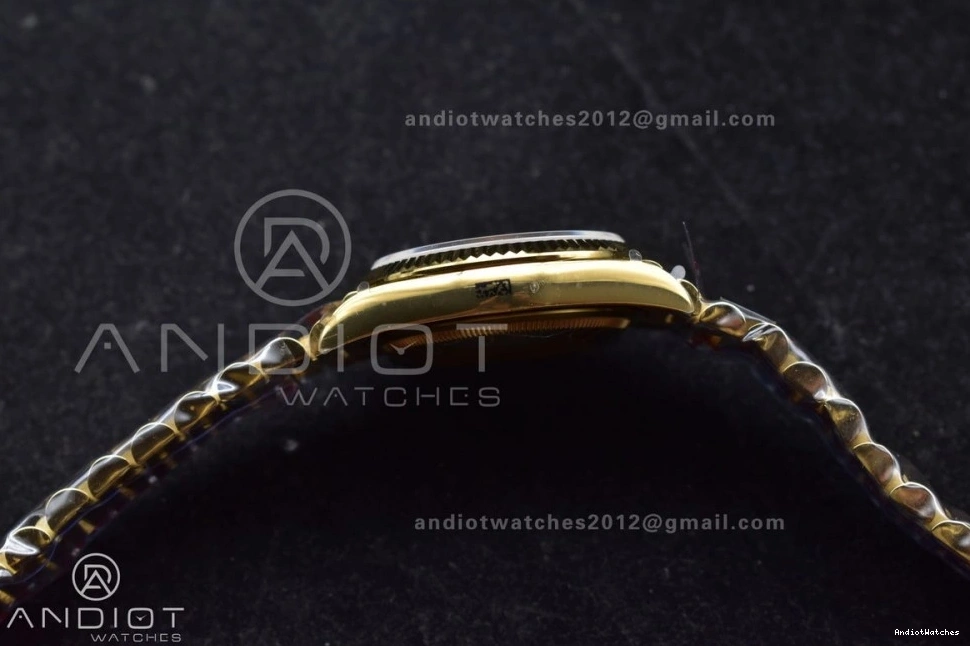 904L Diamond (Gain YG Best V5 Bracelet 702 Dial Steel Silver Edition 36 DayDate President Comfortable Square with on QF vr3255 Weight) 0228